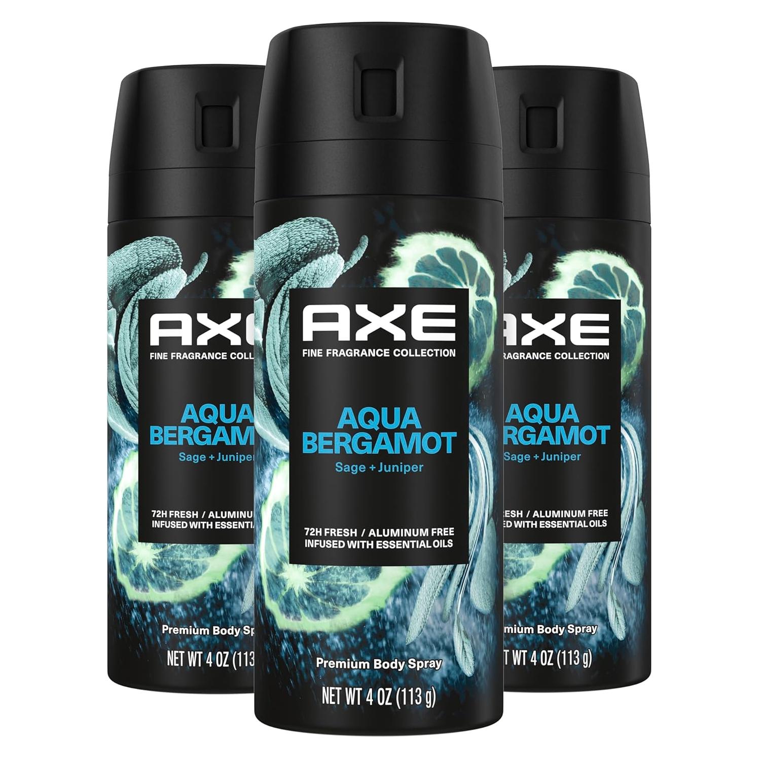 Desodorante Spray Corporal AXE Aqua Bergamota 113g - 72H Frescura