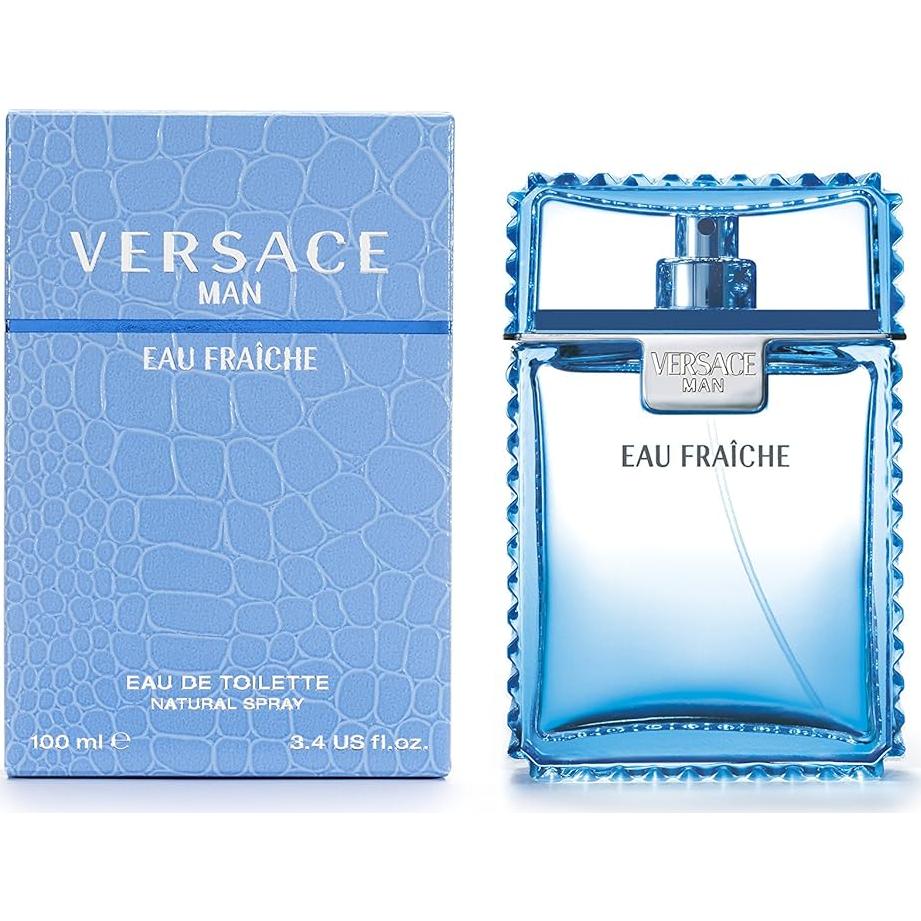 Paquete Fragancias Hombres Versace Man Eau Fraiche 100ml + Eros Flame 50ml