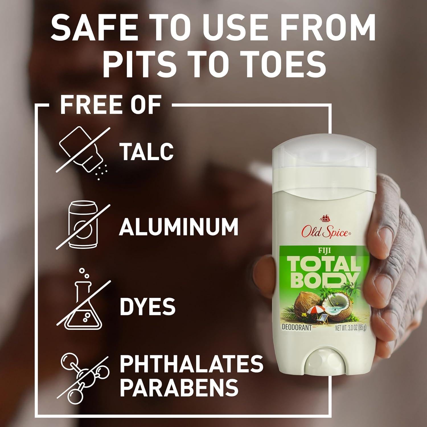 Desodorante en barra Old Spice Fiji 85 g para todo el cuerpo