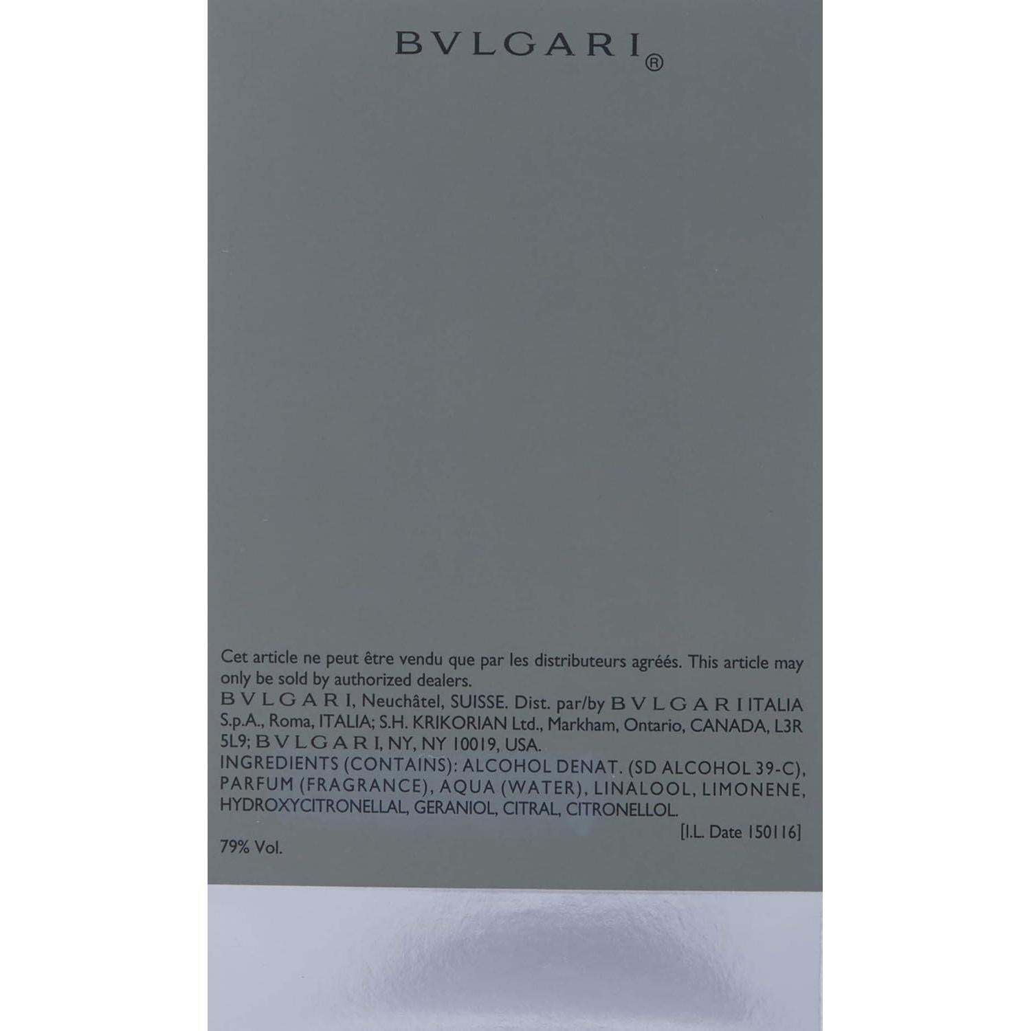Bulgari Pour Homme Eau de Toilette 50 ml - Fragancia Masculina