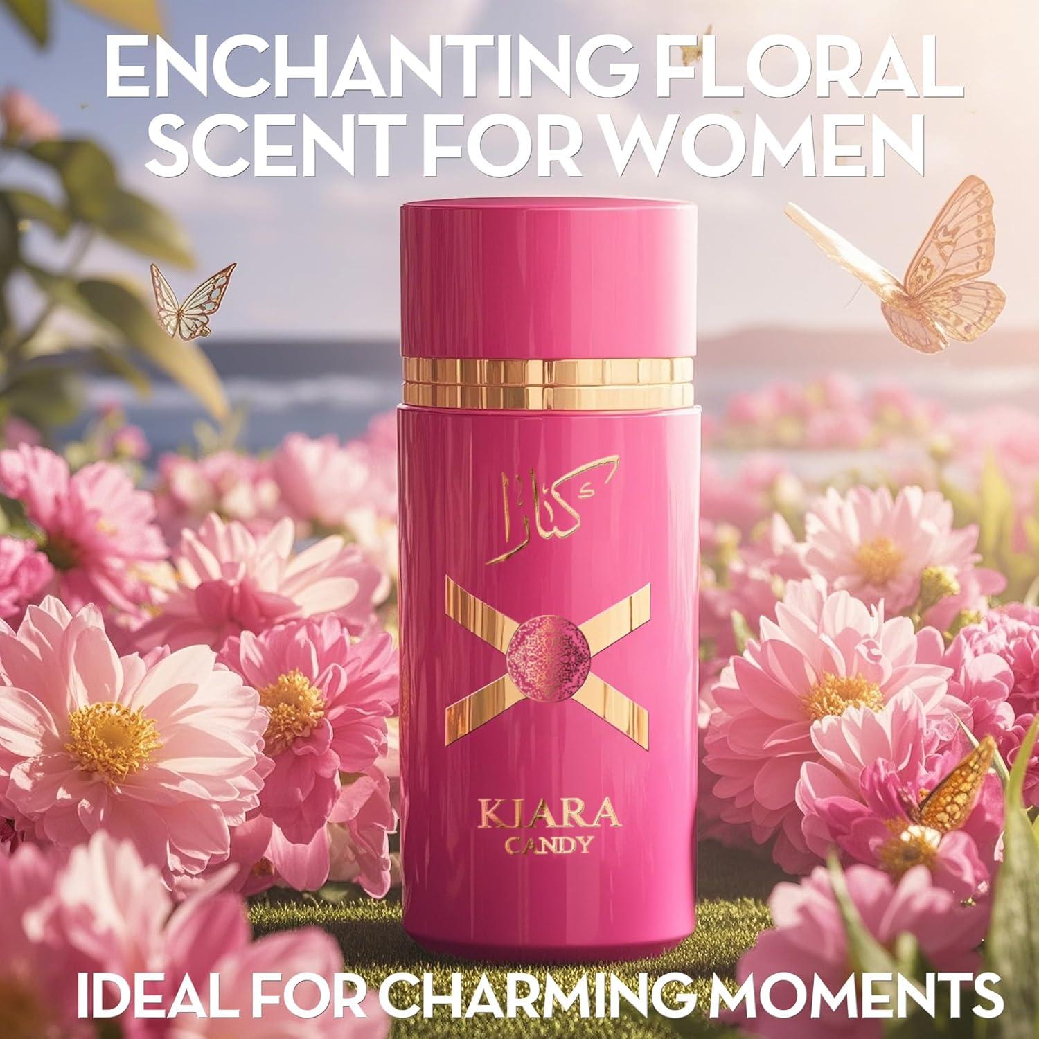 4PCS Perfume Set for Women - Floral Fragrance Gift Set with Vanilla,Sweet Fruity Eau De Parfume| 3.4 Fl Oz Each(Rio Sweet Crush Jasmine,Ka Candy,Delilah,La Vida Bella)