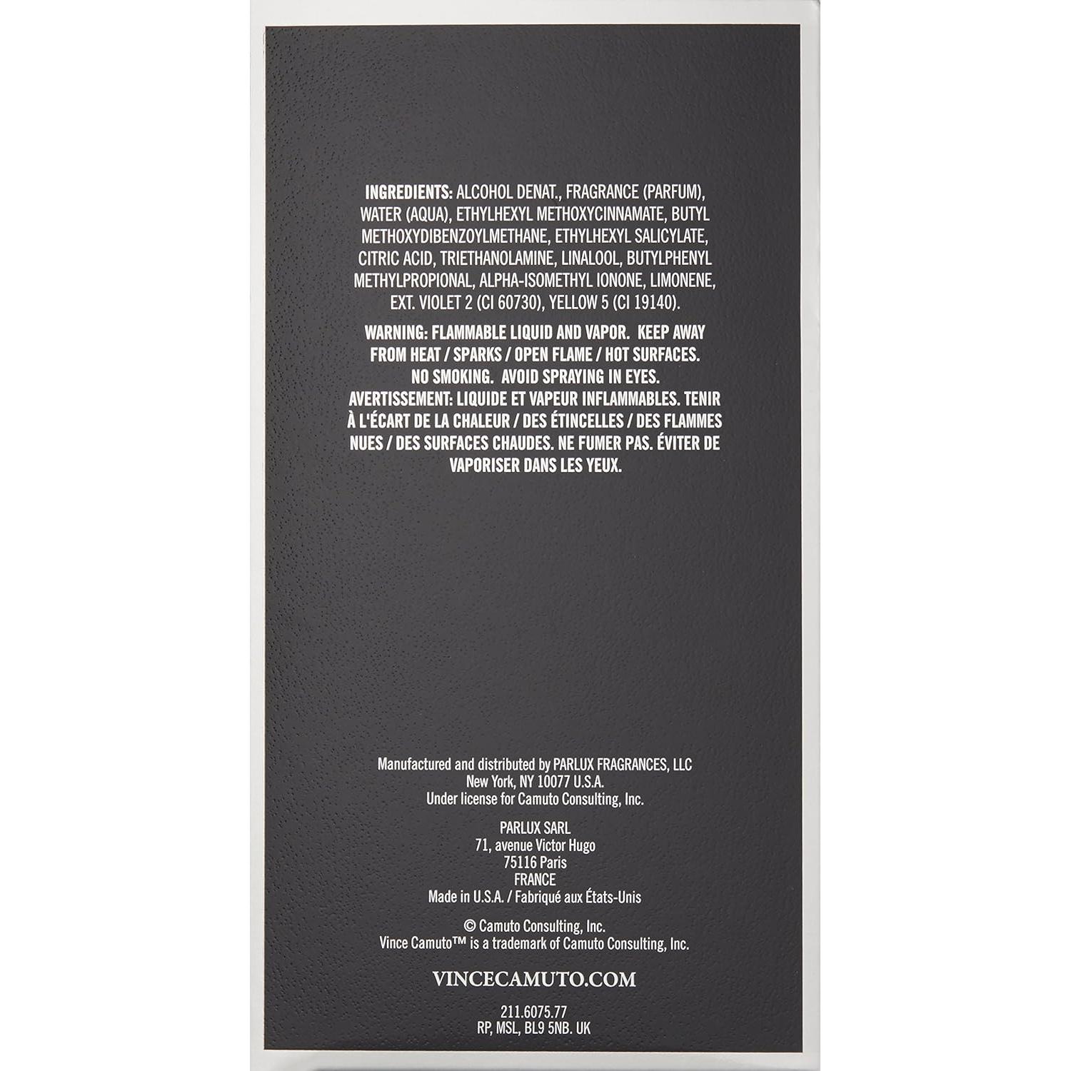 Colonia para Hombres Vince Camuto 100 ml Aroma Fresco Amaderado