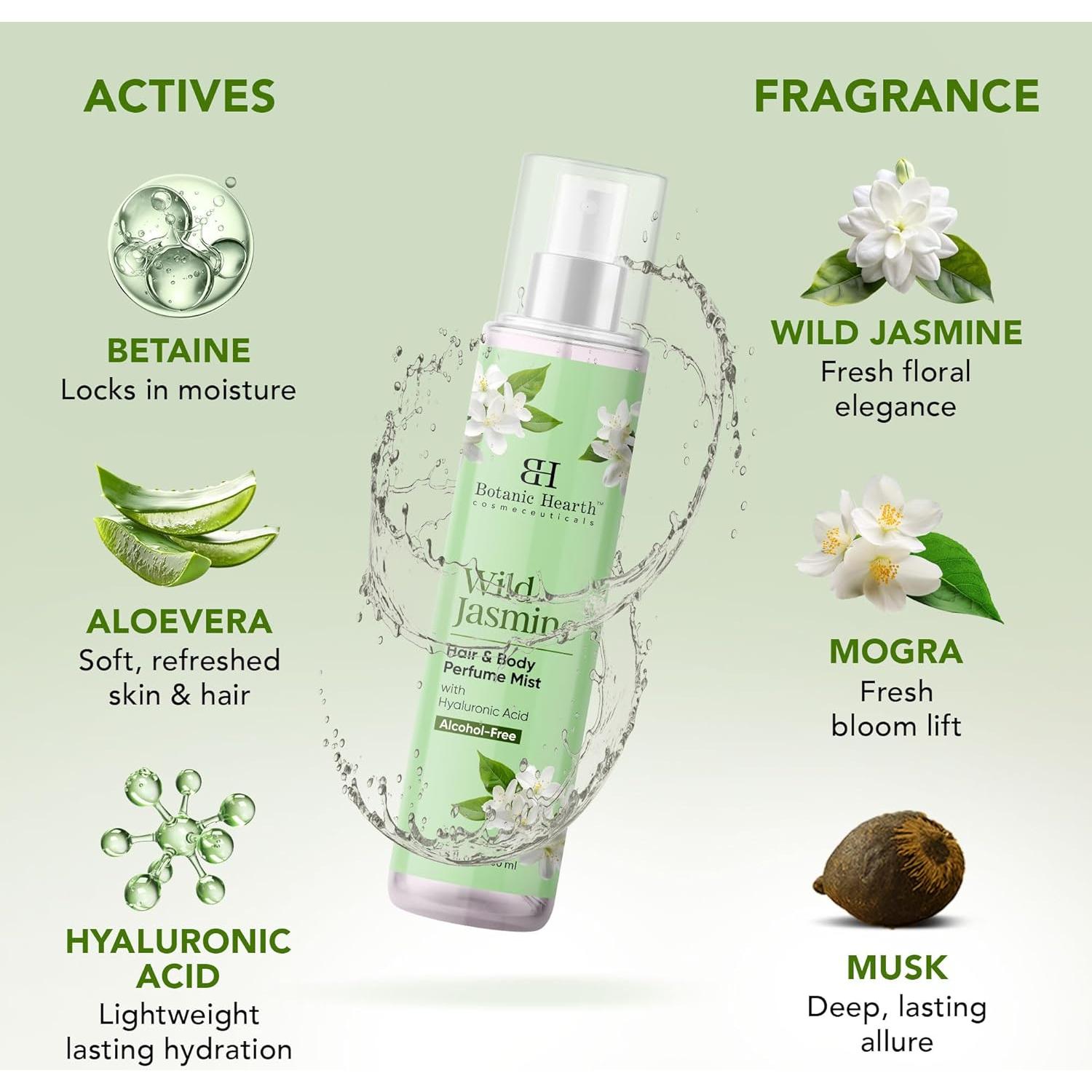 Mist de Perfume para Cabello y Cuerpo Botanic Hearth Jazmín 100 ml