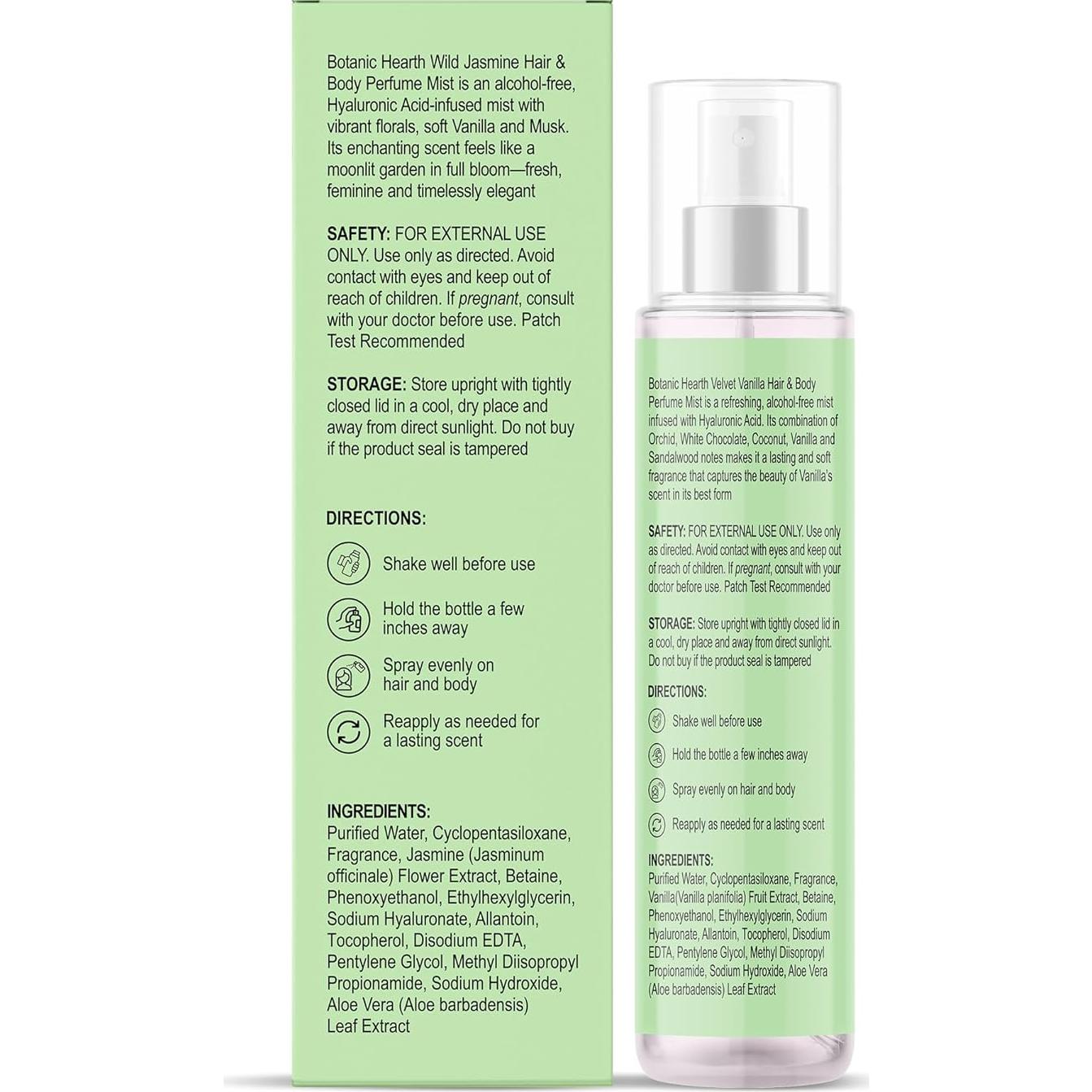 Mist de Perfume para Cabello y Cuerpo Botanic Hearth Jazmín 100 ml