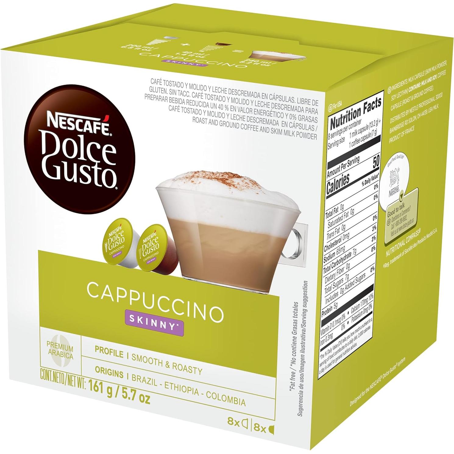 Cápsulas Nescafé Dolce Gusto Cappuccino Ligero 48 Unidades