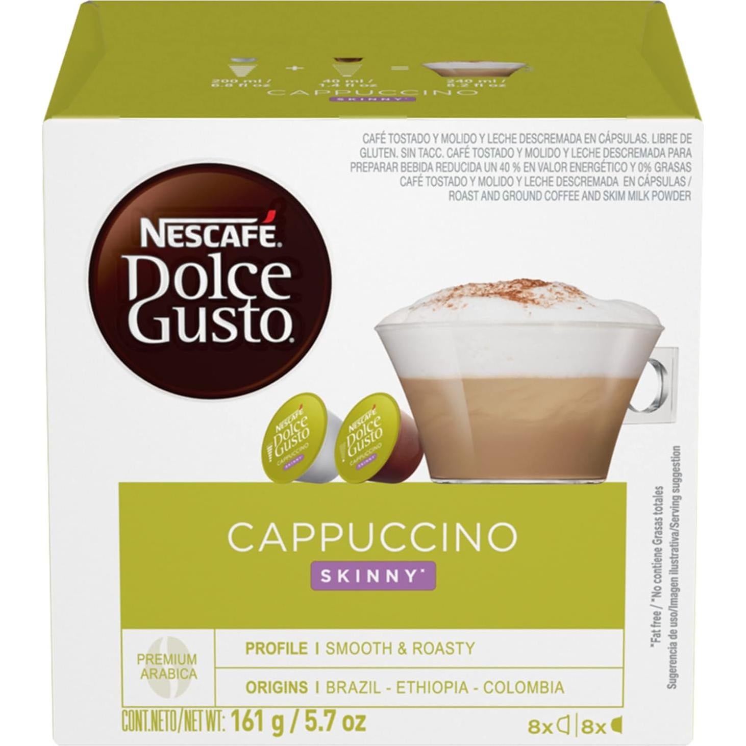 Cápsulas Nescafé Dolce Gusto Cappuccino Ligero 48 Unidades