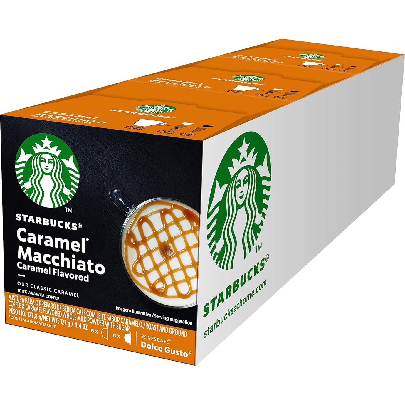 Cápsulas de Café Starbucks Caramel Macchiato 36 Unidades