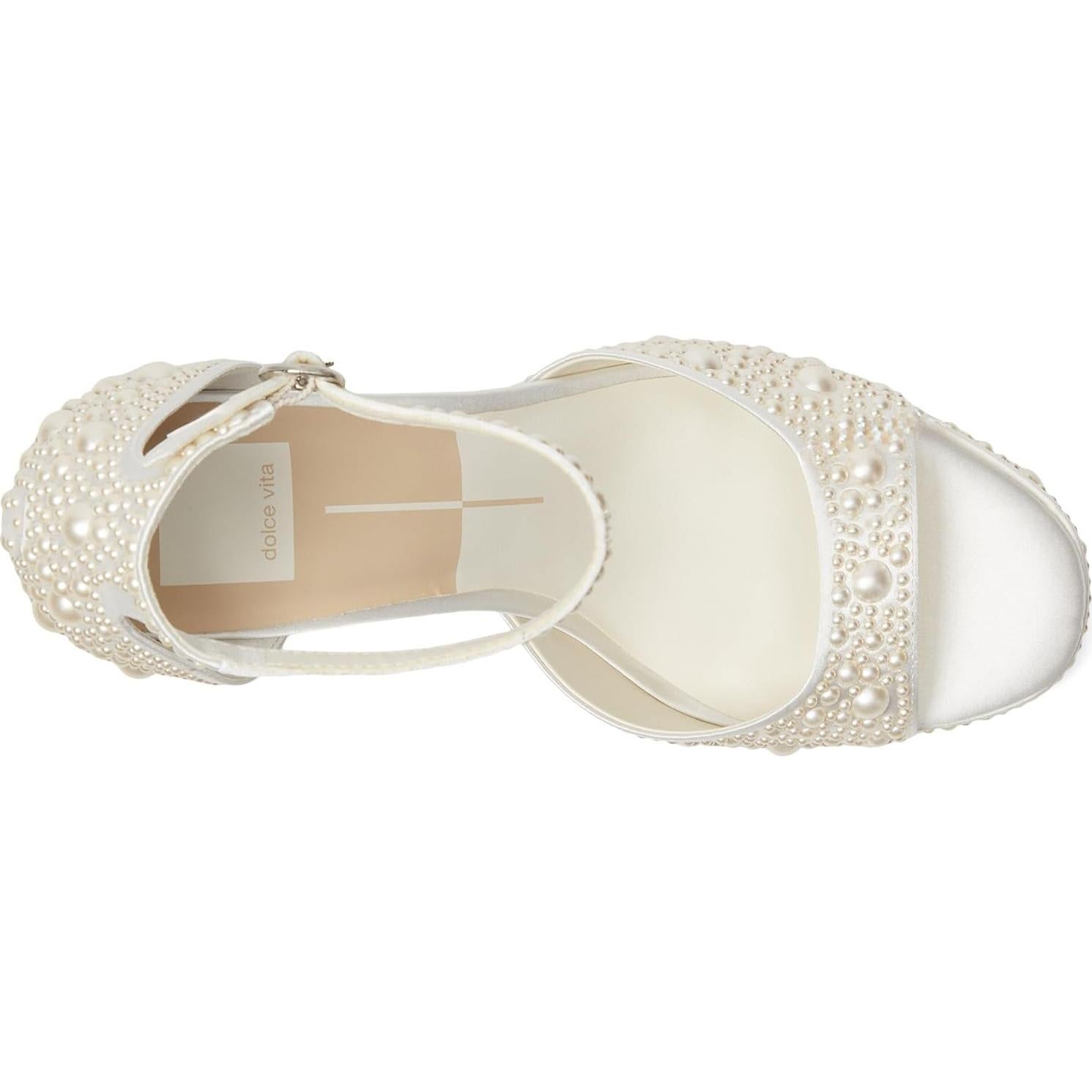 Sandalias de Tacón Grueso Dolce Vita Pandro Perla 38.5