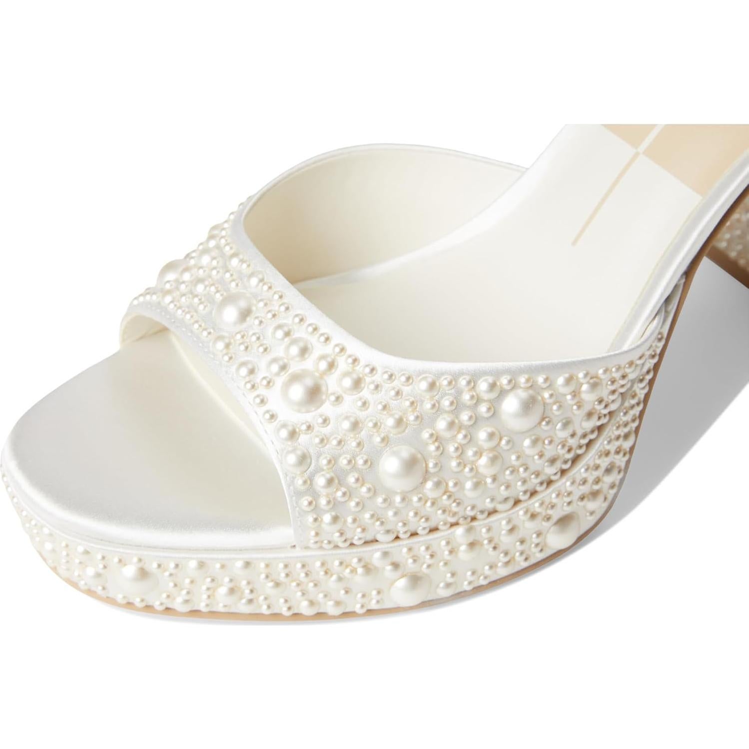 Sandalias de Tacón Grueso Dolce Vita Pandro Perla 38.5