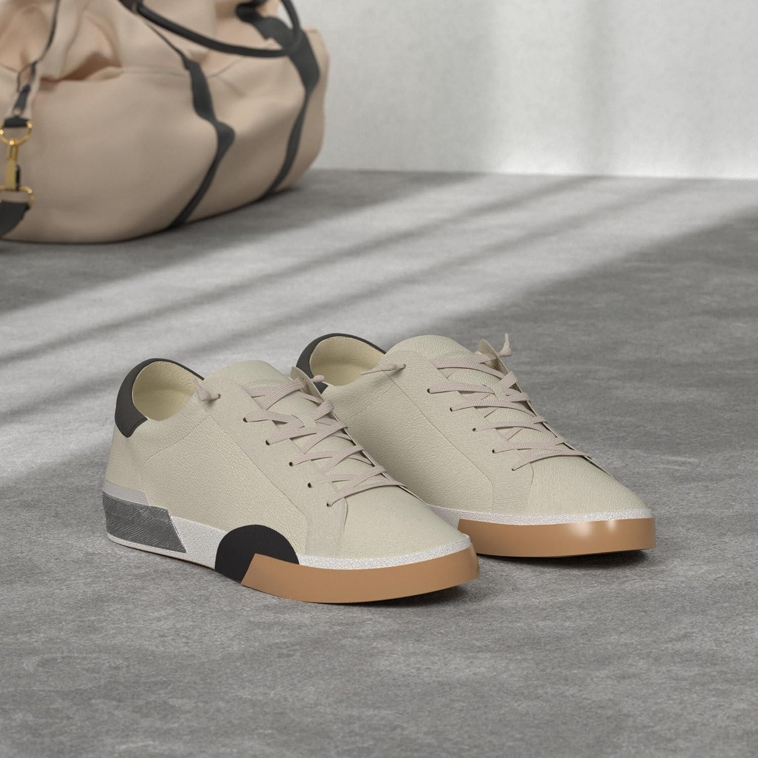 Zapatilla sin cordones Dolce Vita Zina Mujer 8 Cuero Blanco/Negro