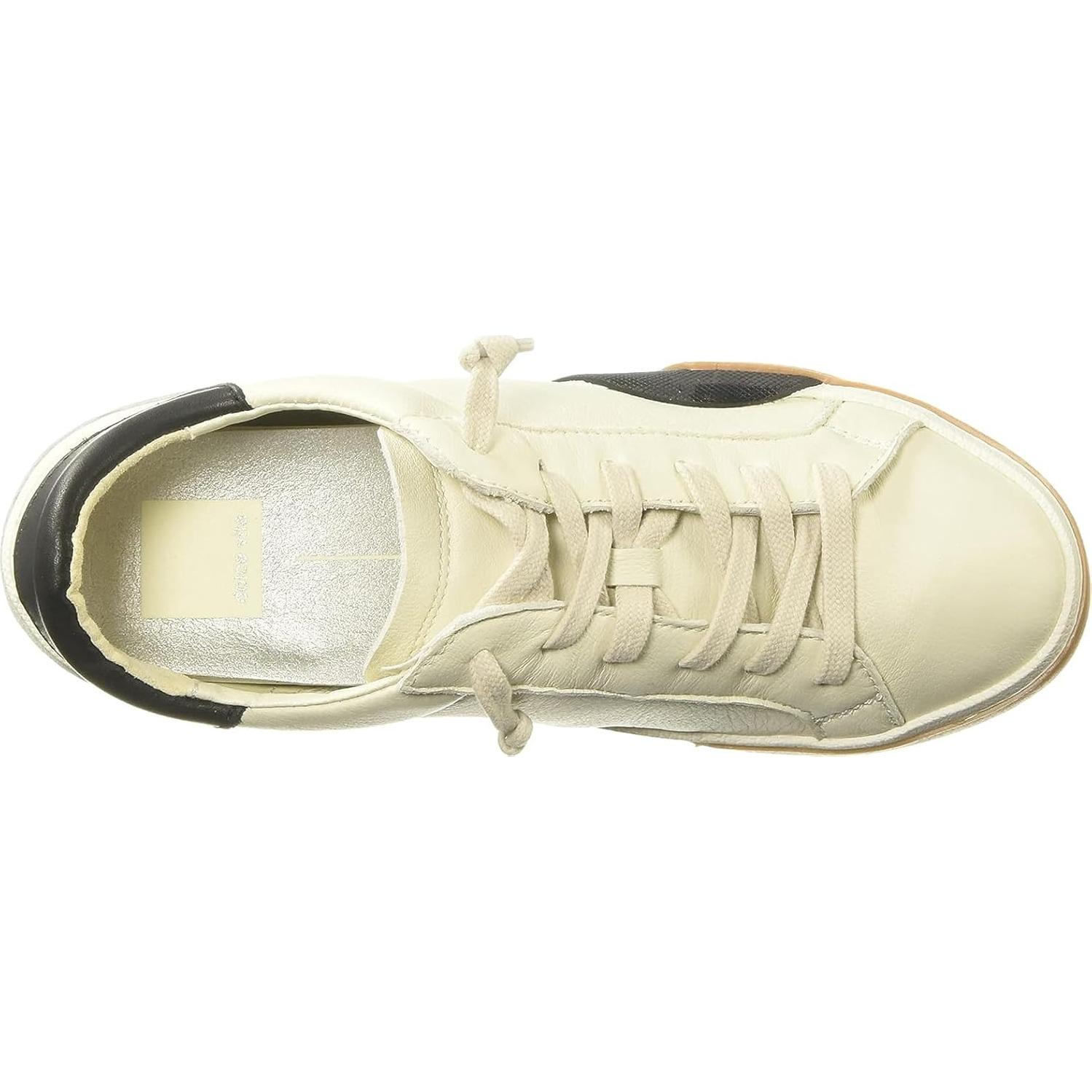 Zapatilla sin cordones Dolce Vita Zina Mujer 8 Cuero Blanco/Negro