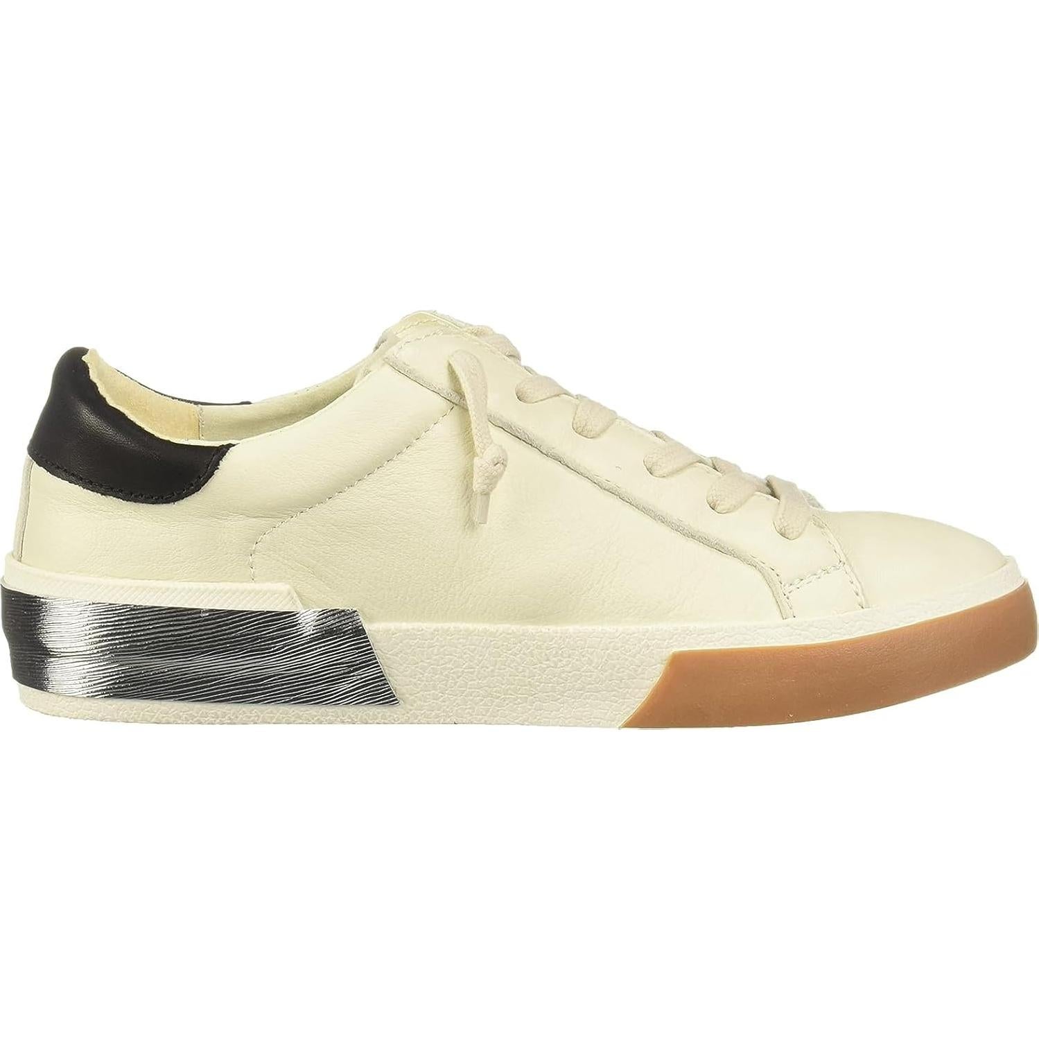 Zapatilla sin cordones Dolce Vita Zina Mujer 8 Cuero Blanco/Negro