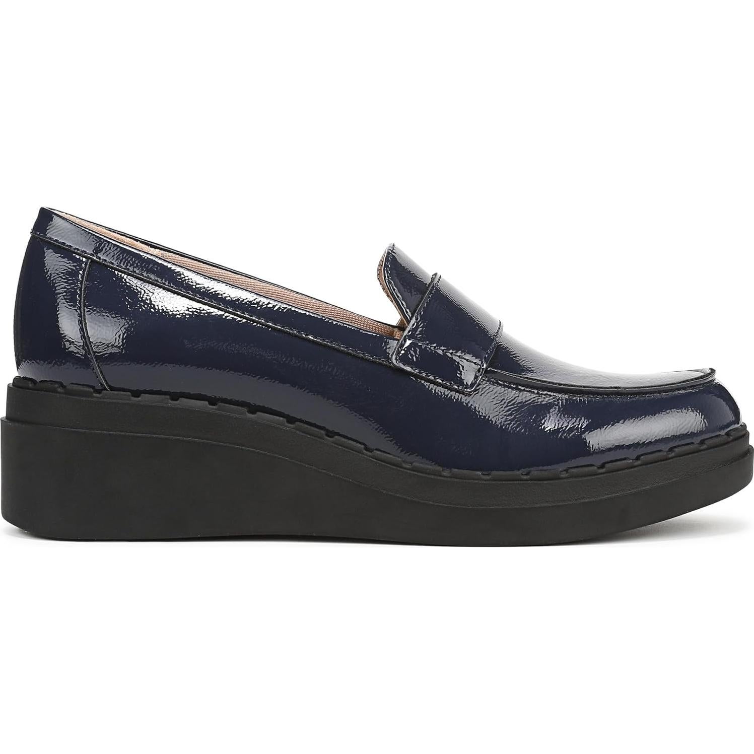 Mocasín de cuña LifeStride para Mujeres 11 Ancho Navy Lux