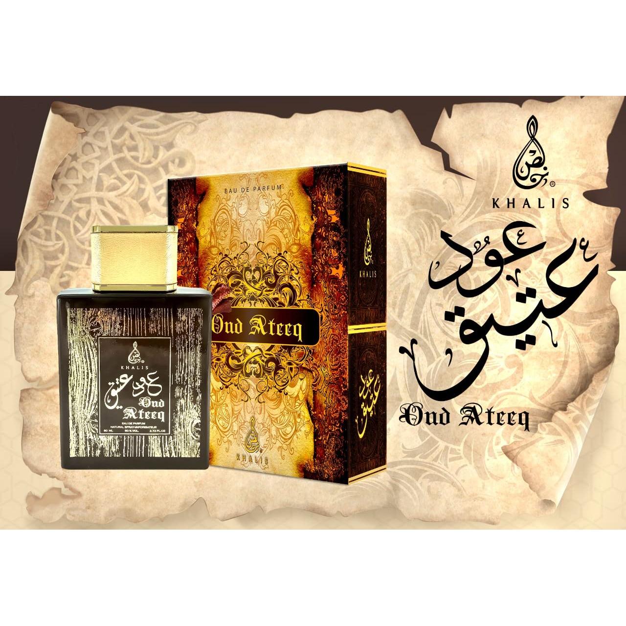 Khalis Oudh Ateeq Eau de Parfum 100 ml - Perfume Oriental Duradero