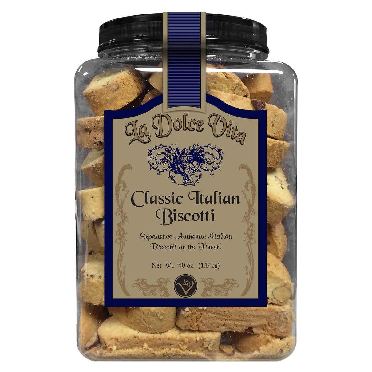 Biscotti Italiano Clásico La Dolce Vita 1134 g (2 Paquetes)