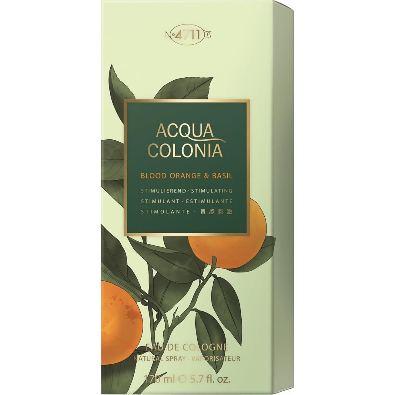 Agua de Colonia 4711 Naranja Sangre y Albahaca 170 ml