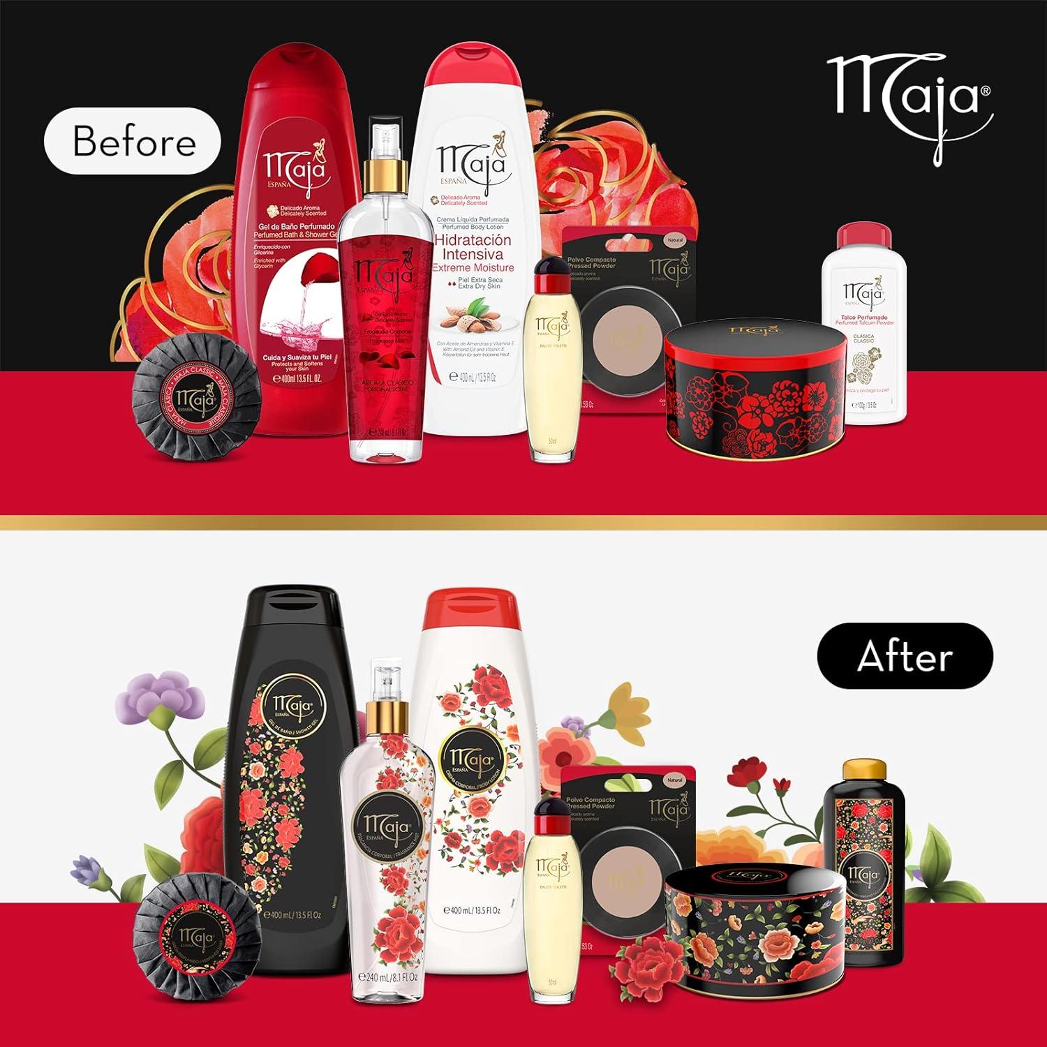 Bruma Corporal Maja Clásico 240 ml Floral - Hidratante y Refrescante