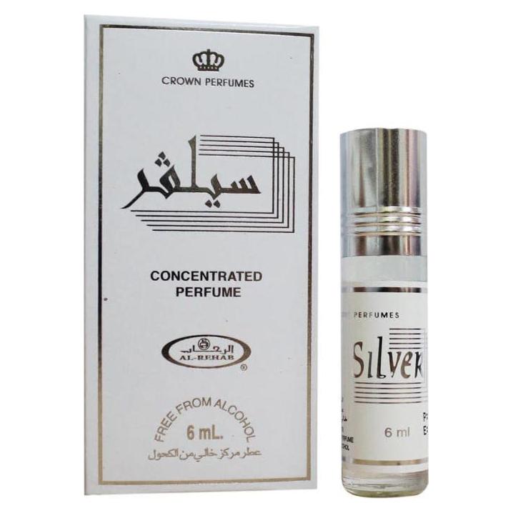 Aceite de Perfume Al-Rehab Plata 6ml Libre de Alcohol