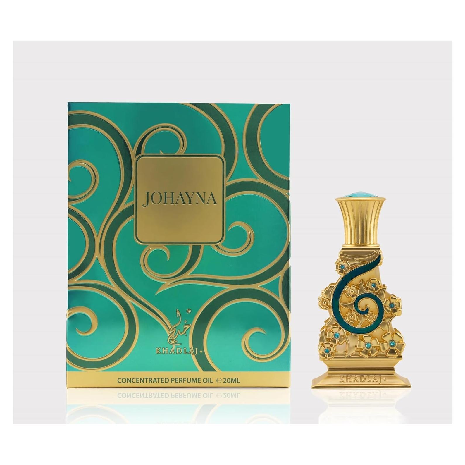 Aceite de Perfume Concentrado Khadlaj Johayna Verde 20ml Unisex