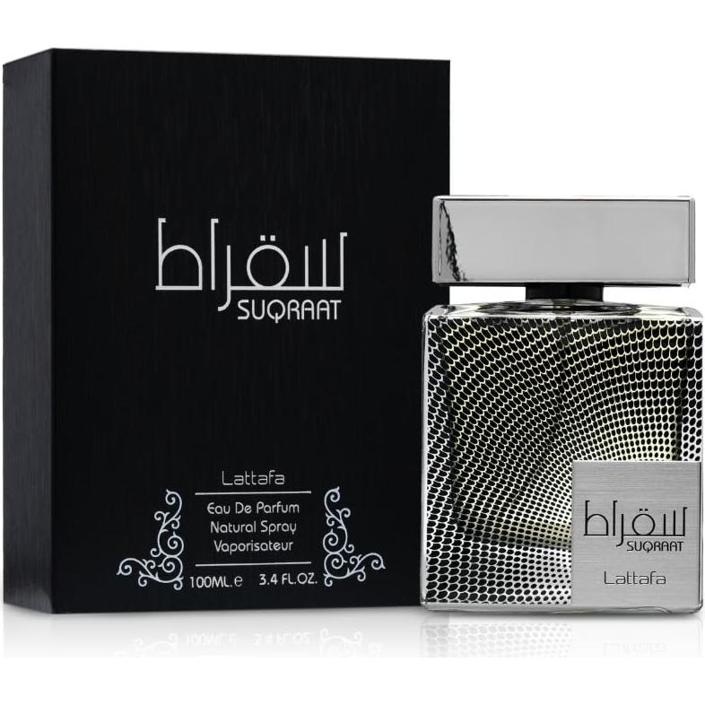 Eau de Parfum Lattafa Suqraat 100 ml - Fragancia Amaderada para Hombres