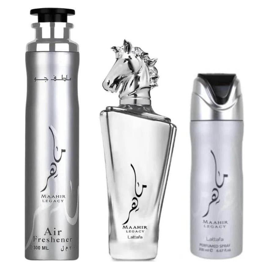 Conjunto de Regalo Lattafa Maahir Legacy 3 Piezas para Hombres
