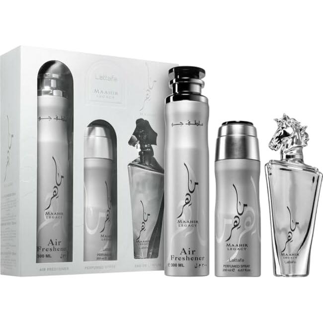 Conjunto de Regalo Lattafa Maahir Legacy 3 Piezas para Hombres