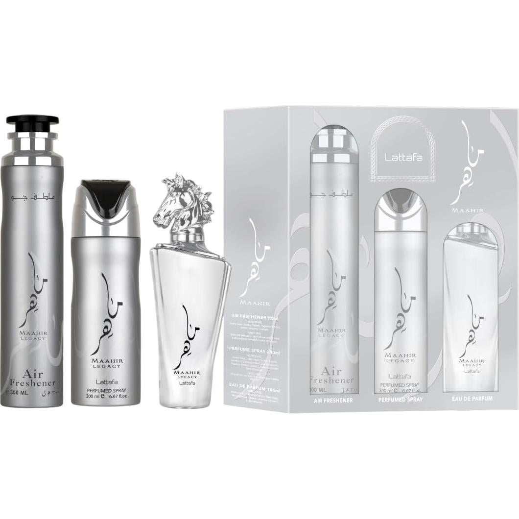 Conjunto de Regalo Lattafa Maahir Legacy 3 Piezas para Hombres
