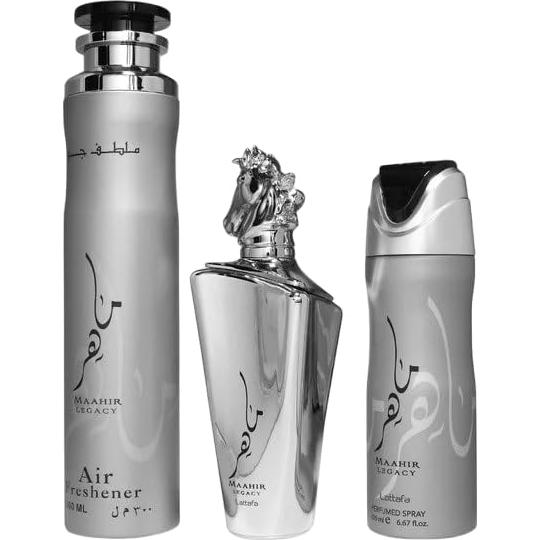 Conjunto de Regalo Lattafa Maahir Legacy 3 Piezas para Hombres