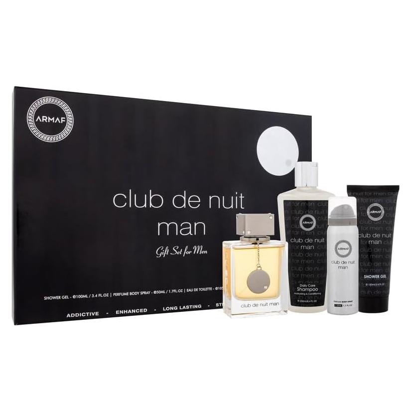 Set de Regalo Armaf Club De Nuit 4 Piezas para Hombre