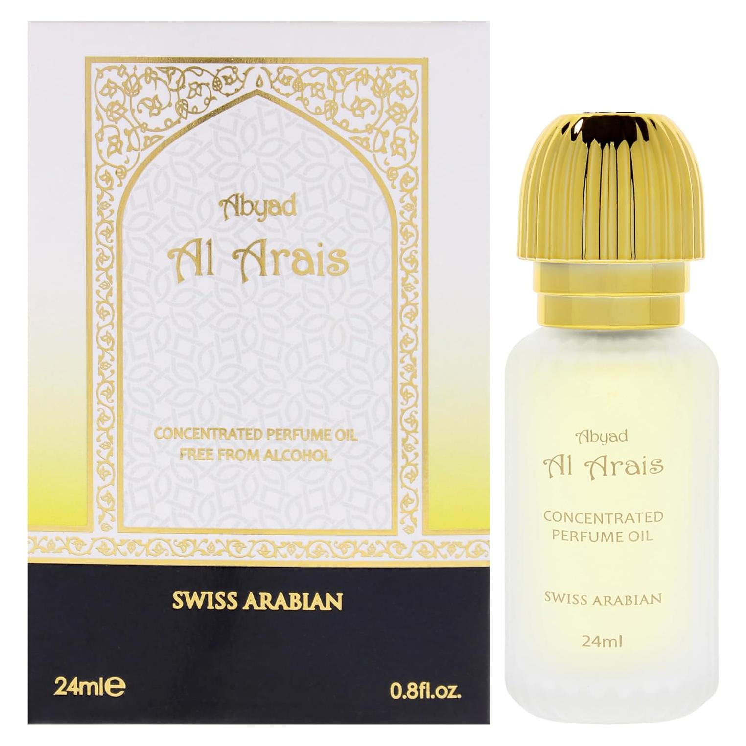 Aceite de Perfume Concentrado Swiss Arabian Abyad Al Arais 23.66 ml