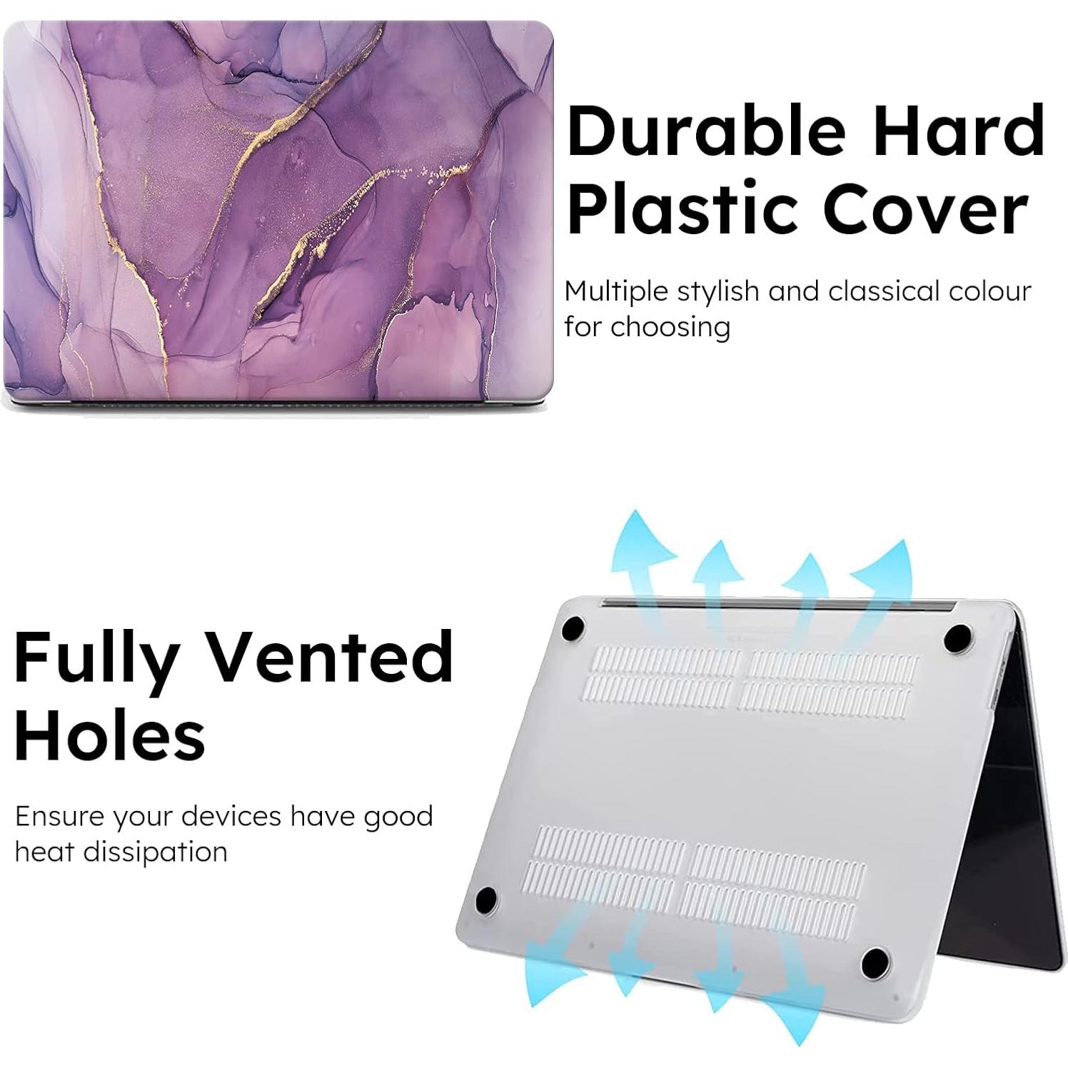 Funda iCasso para MacBook Air 13.6 M2 2022 con Protector