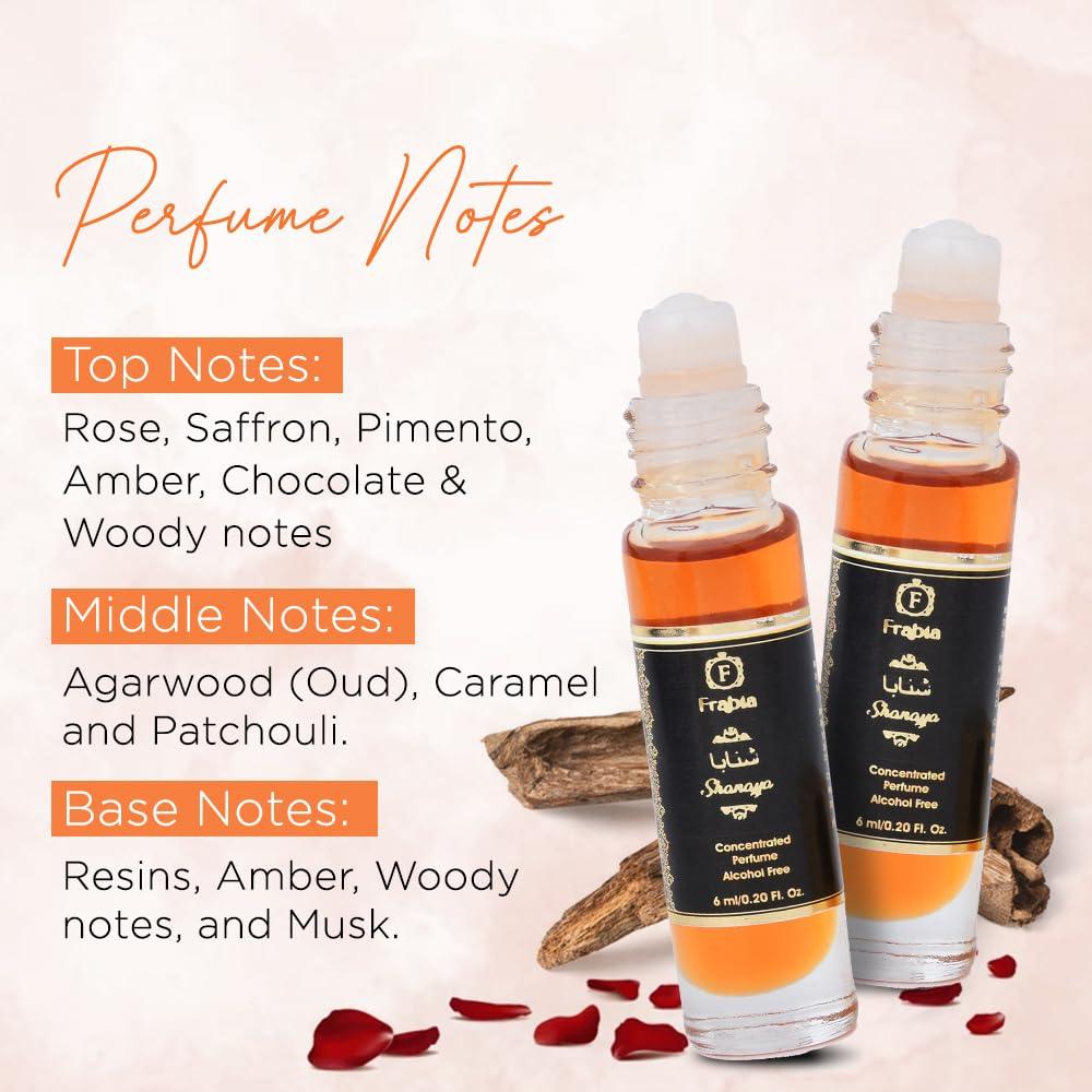 Aceite de Perfume Attar Shanaya 6ml | Fragancia Floral y Amaderada