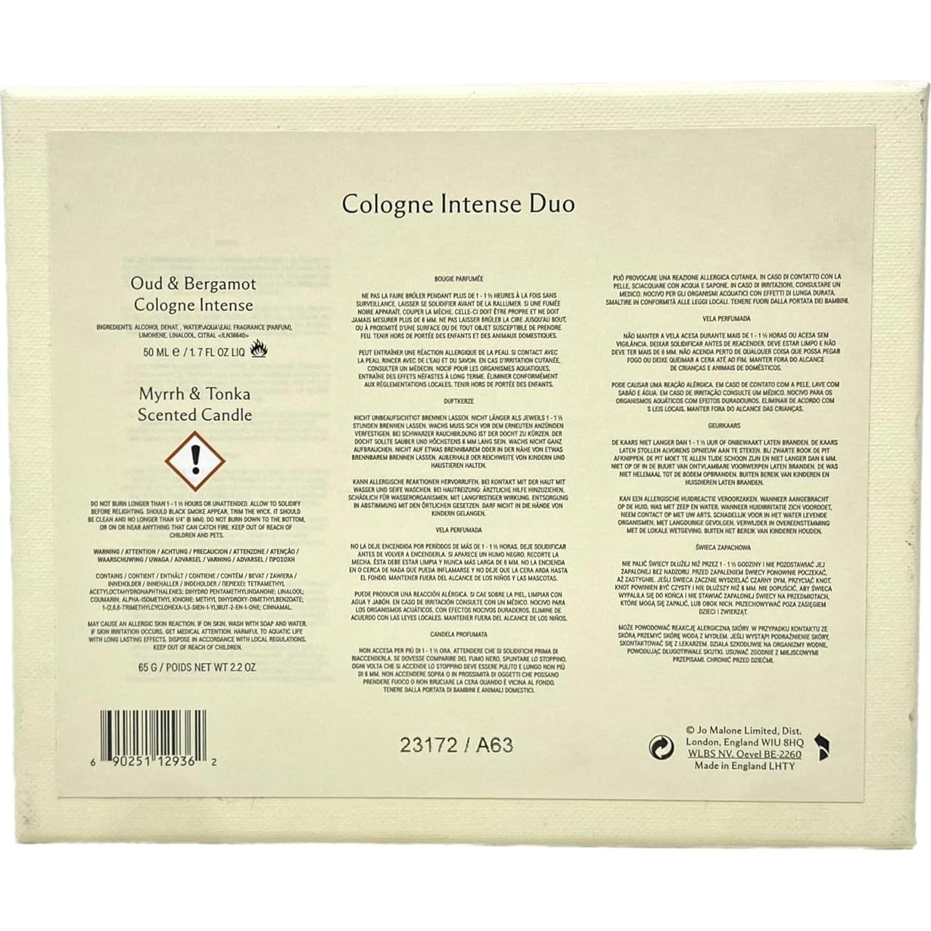 Duo Esenciales Jo Malone London: Colonia 50 mL y Vela 65 g