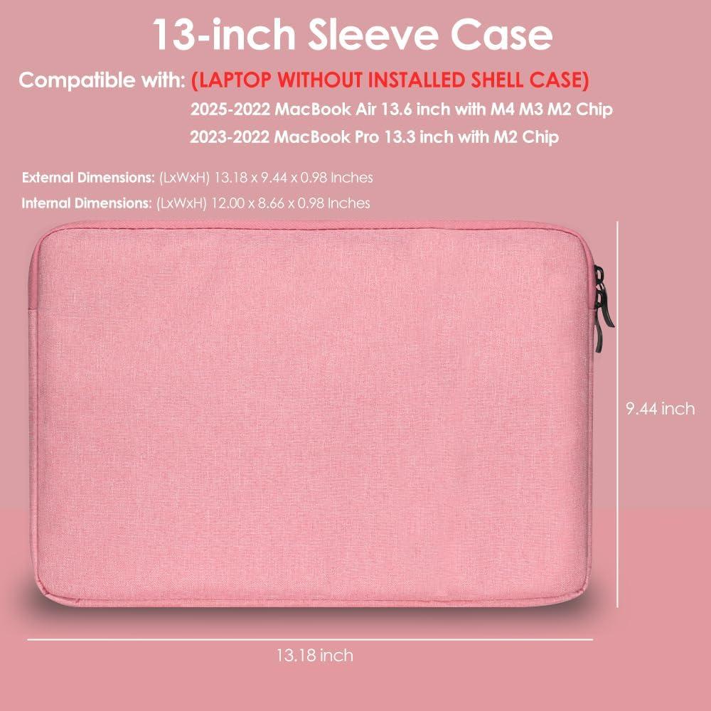ProElife Funda para Laptop 13.6" Rosa Resistente al Agua