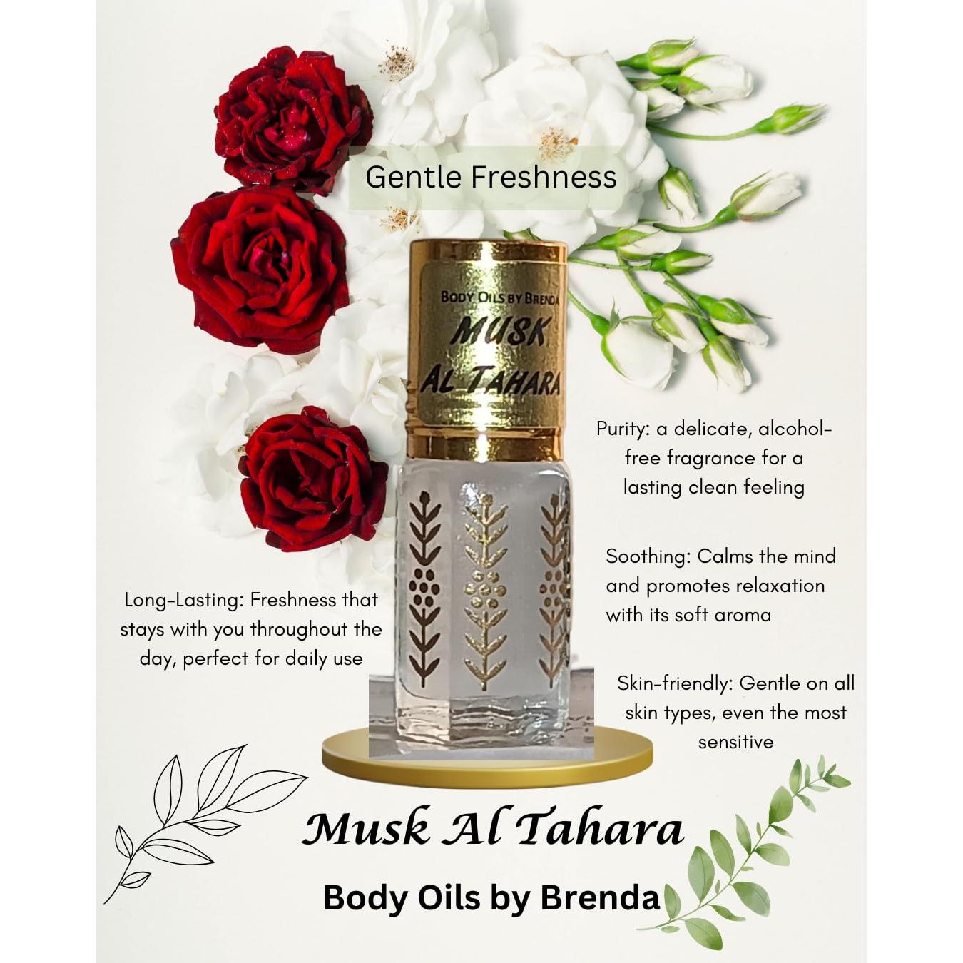 Aceite de Perfume Unisex Brenda Musk Al Tahara 6 ml - Libre de Alcohol