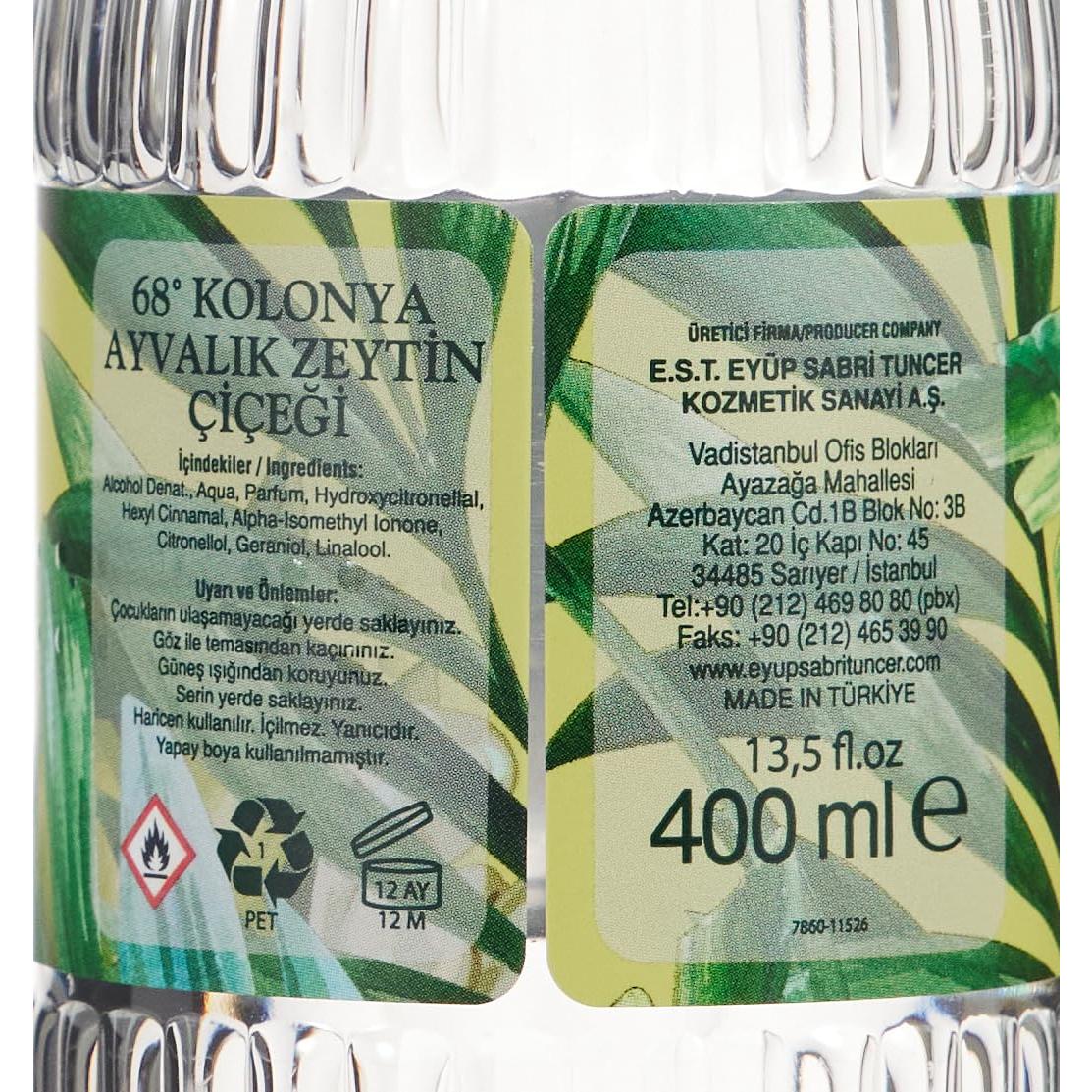 Agua de Colonia Eyup Sabri Tuncer Flor de Olivo 400ml