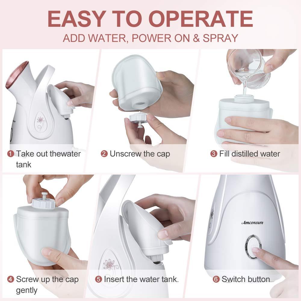 Vaporizador Facial Amconsure Nano Iónico 100ml Hidratante