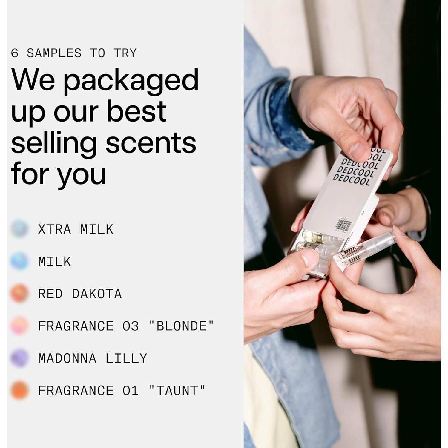 Conjunto de Fragancias de Lujo DedCool - 6 Minis Veganas