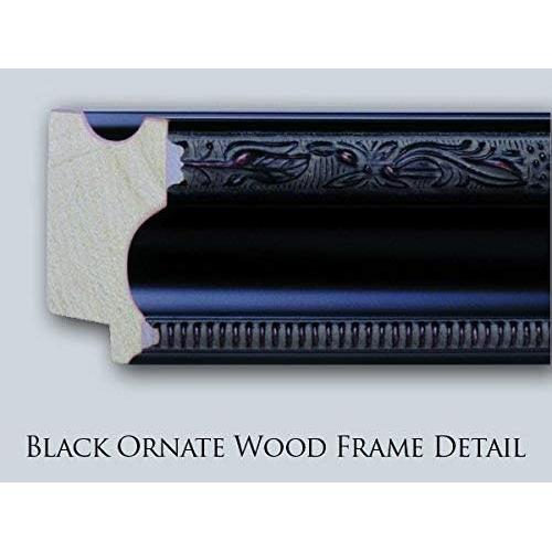 Arte en Lienzo El Vendedor de Perfumes 60x50 cm Marco Negro