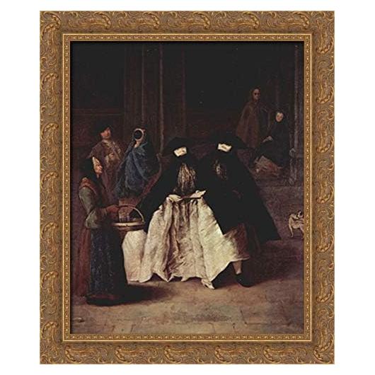 Arte en Lienzo El Vendedor de Perfumes 60x50 cm Marco Dorado