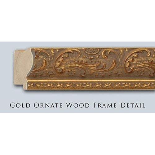 Arte en Lienzo El Vendedor de Perfumes 60x50 cm Marco Dorado