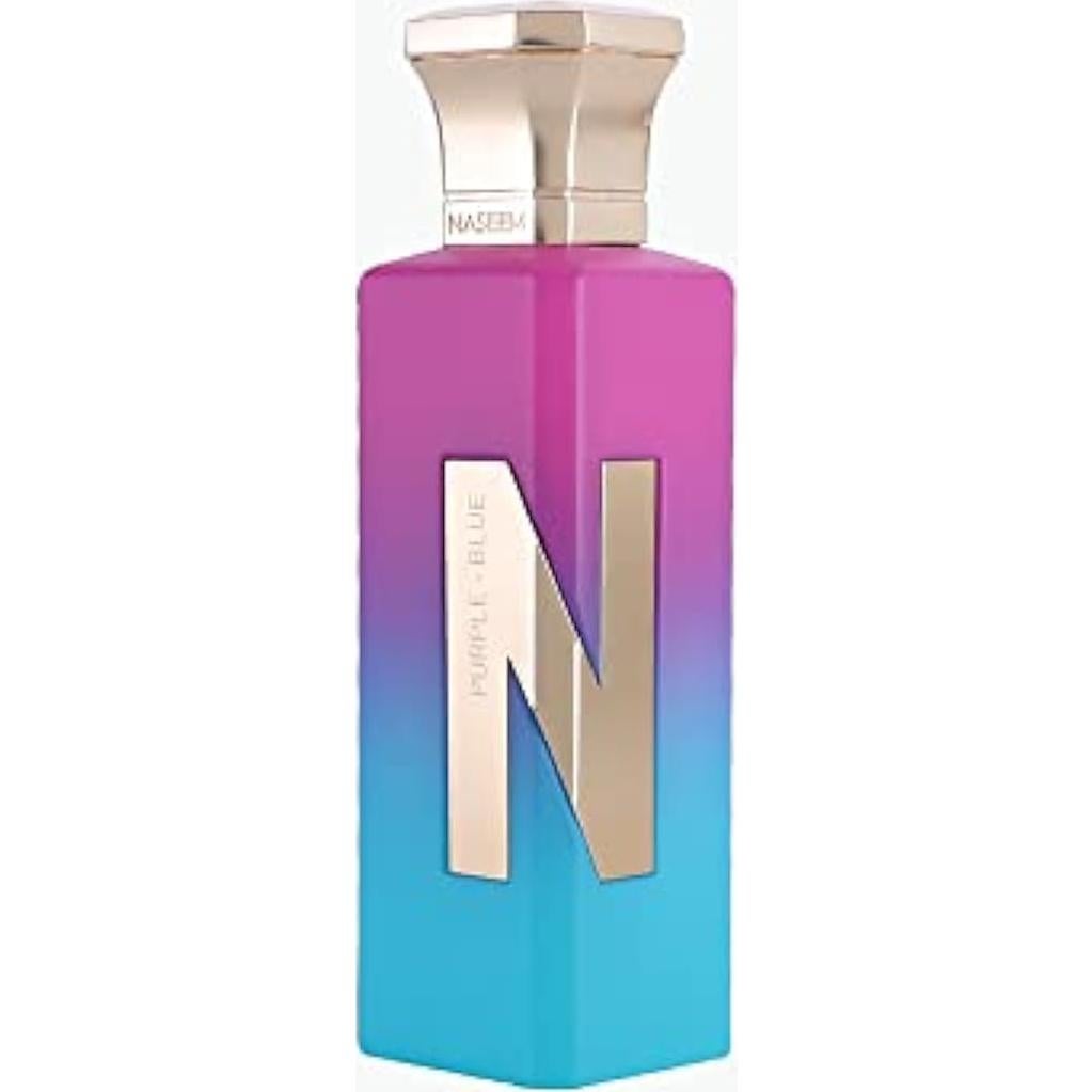 Perfume Naseem Aqua Azul Púrpura 75ml - No Alcohólico, Hipoalergénico