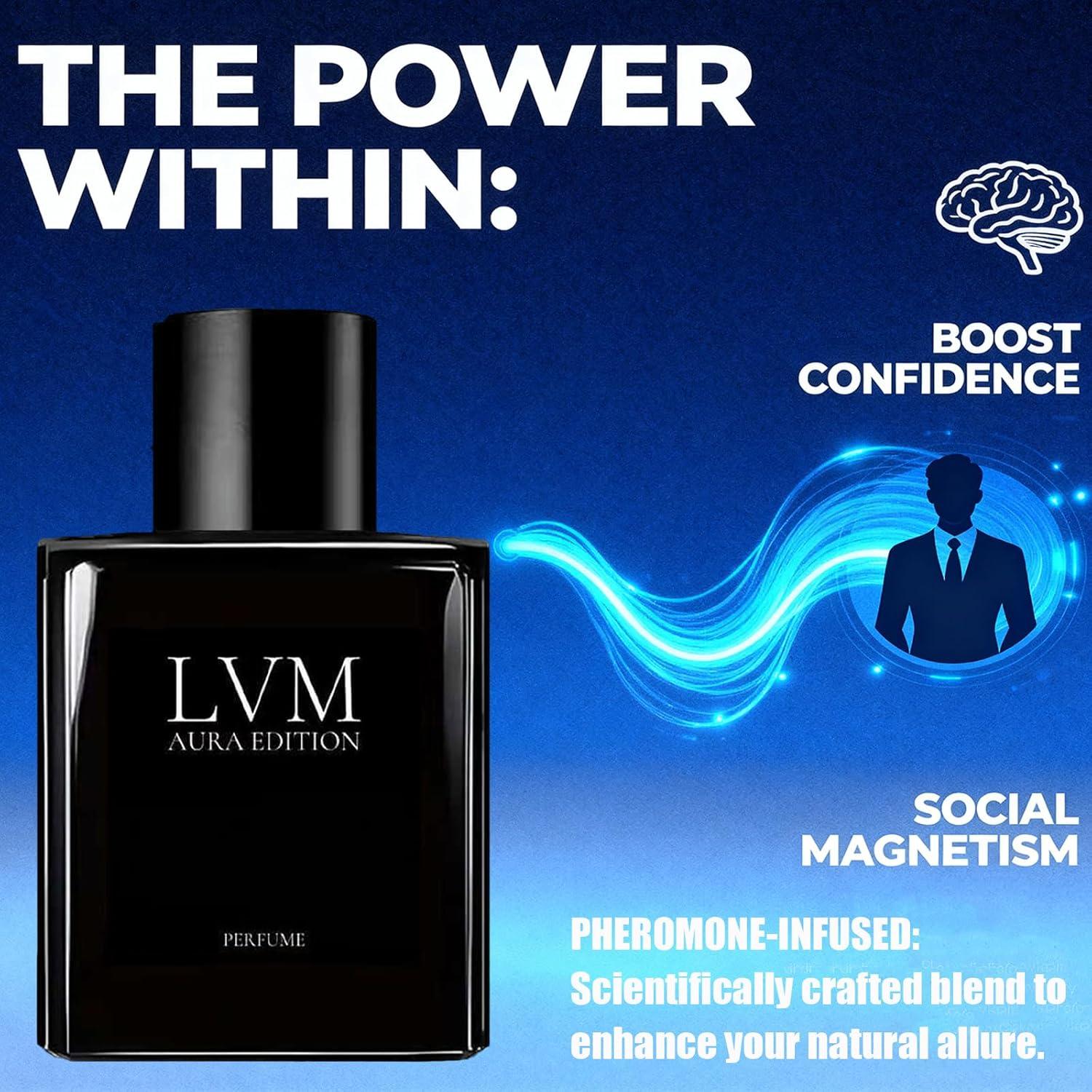 Colonia para Hombres LVM AURA 50ml - Fragancia Amaderada y Fresca