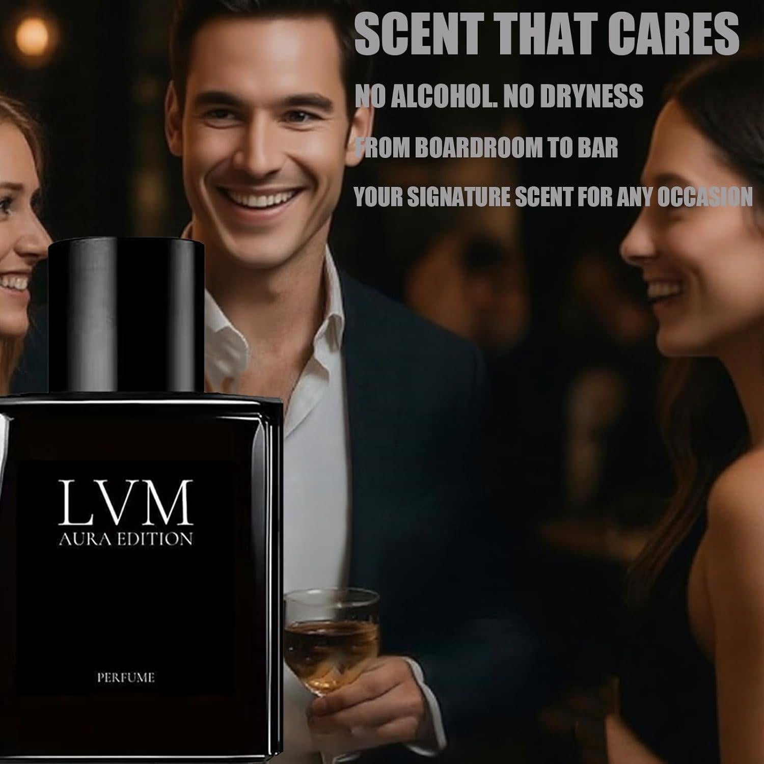 Colonia para Hombres LVM AURA 50ml - Fragancia Amaderada y Fresca