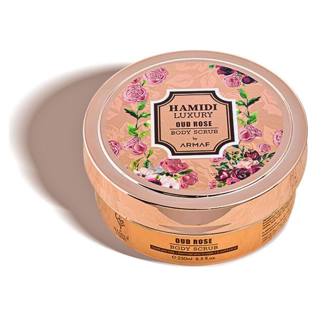 Exfoliante Corporal Hamidi Oud Rosa Lujo 250ml - Piel Suave