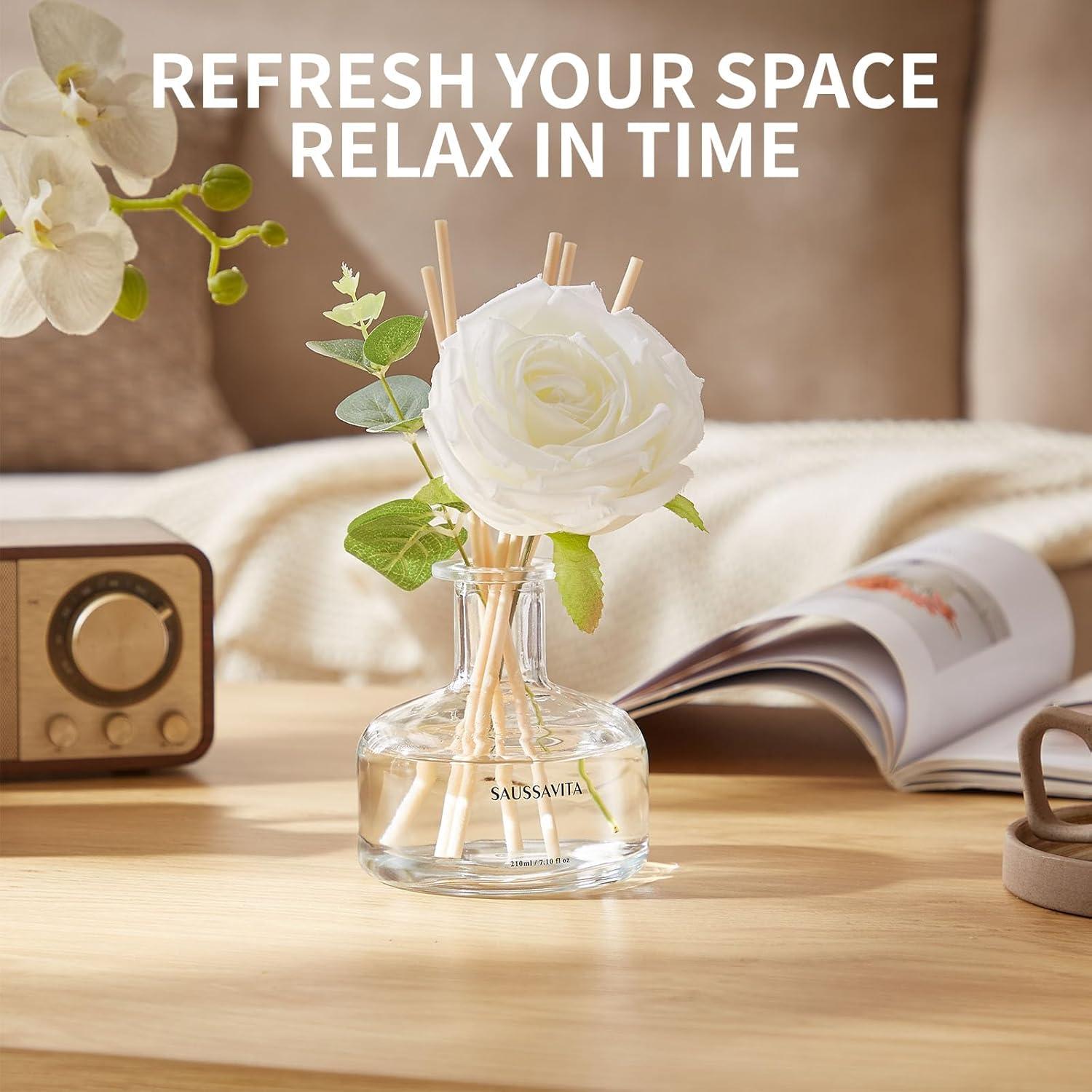 Difusor Aromático Saussavita 210ml Flor Blanca 120 Días