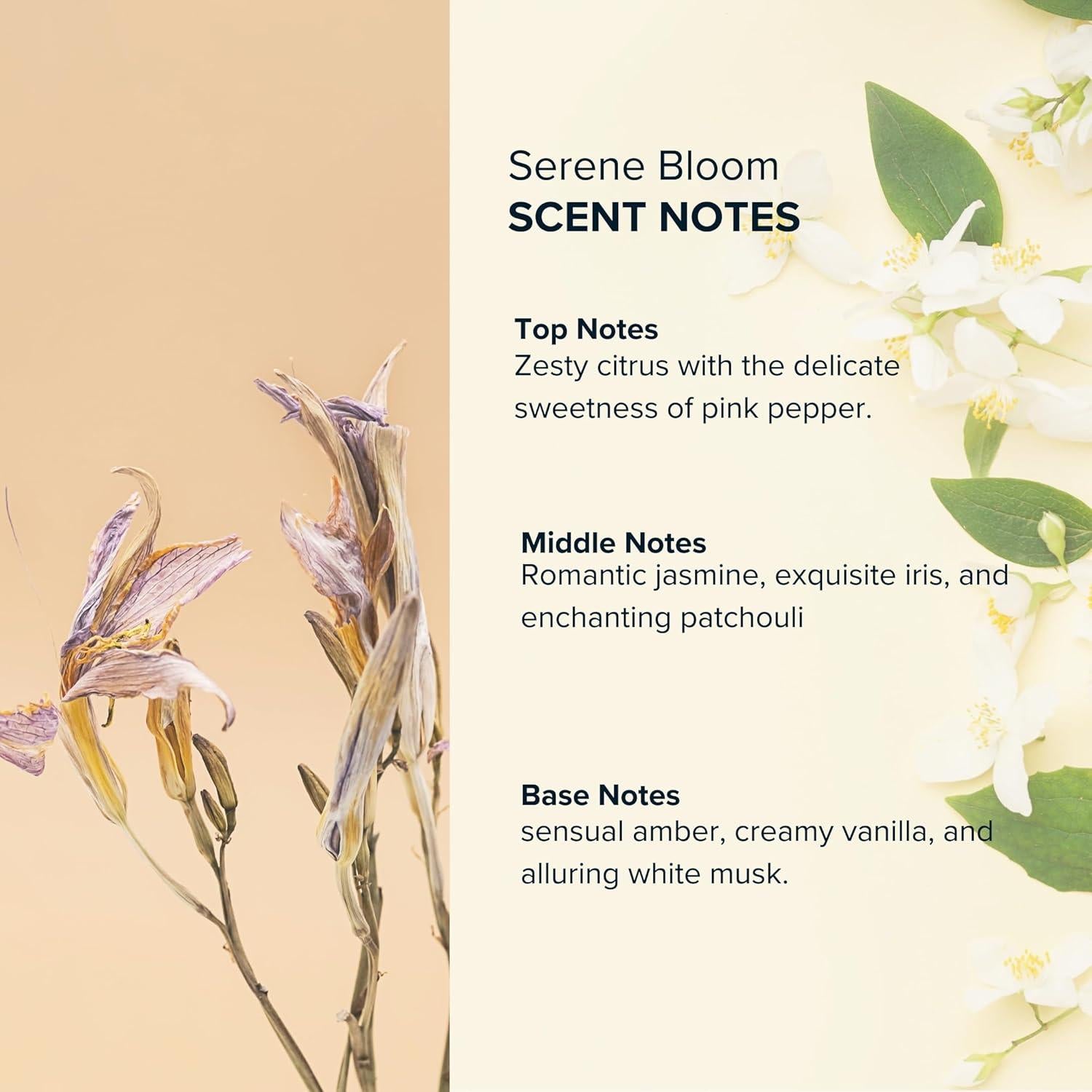 Aceite de Perfume Roll On Serene Bloom 9 ML - Notas Cítricas y Vainilla