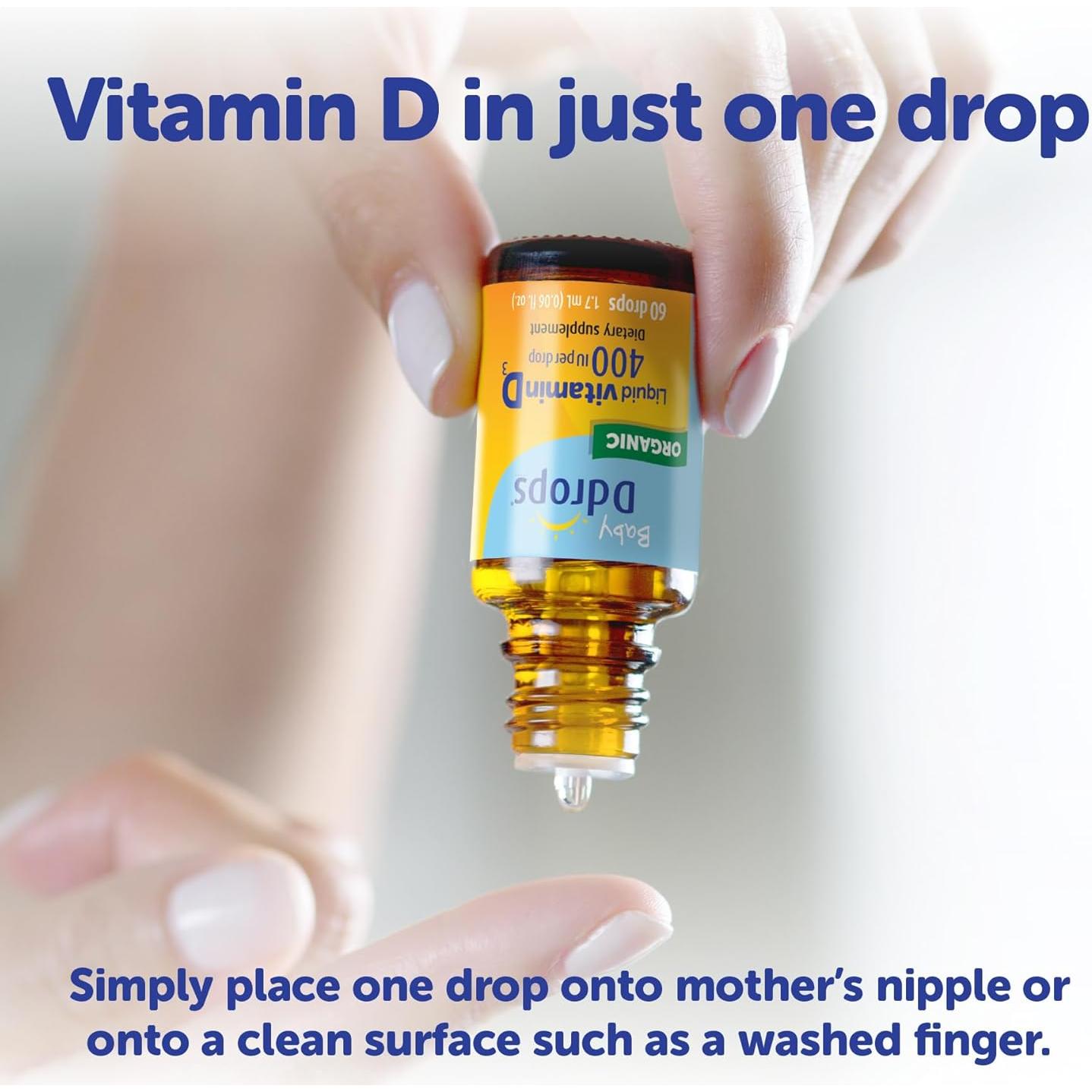 Ddrops Vitamina D3 400 IU para Bebés 60 Gotas 1.7 mL