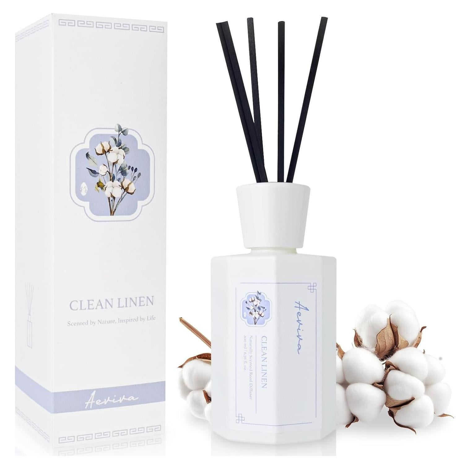 Difusor de Ramas Aeviva 200 ml Aroma Ropa Limpia