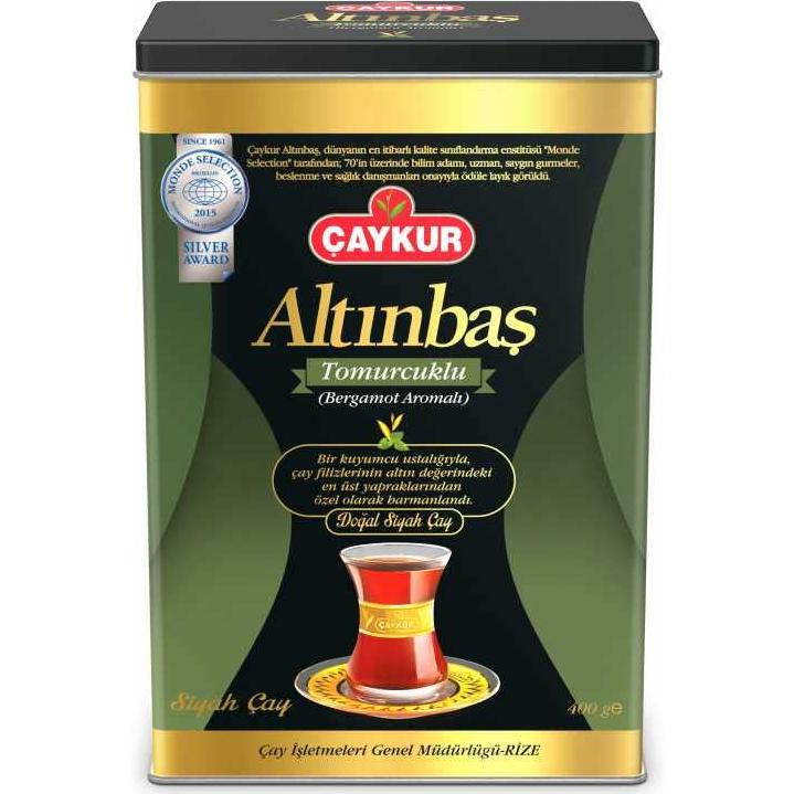 Té Earl Grey en Lata Caykur Altinbas 400 Gramos